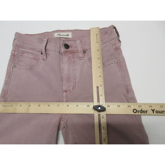 Madewell women's high waist stretch skinny crop garment dyed jeans 23 - Picture 9 of 12